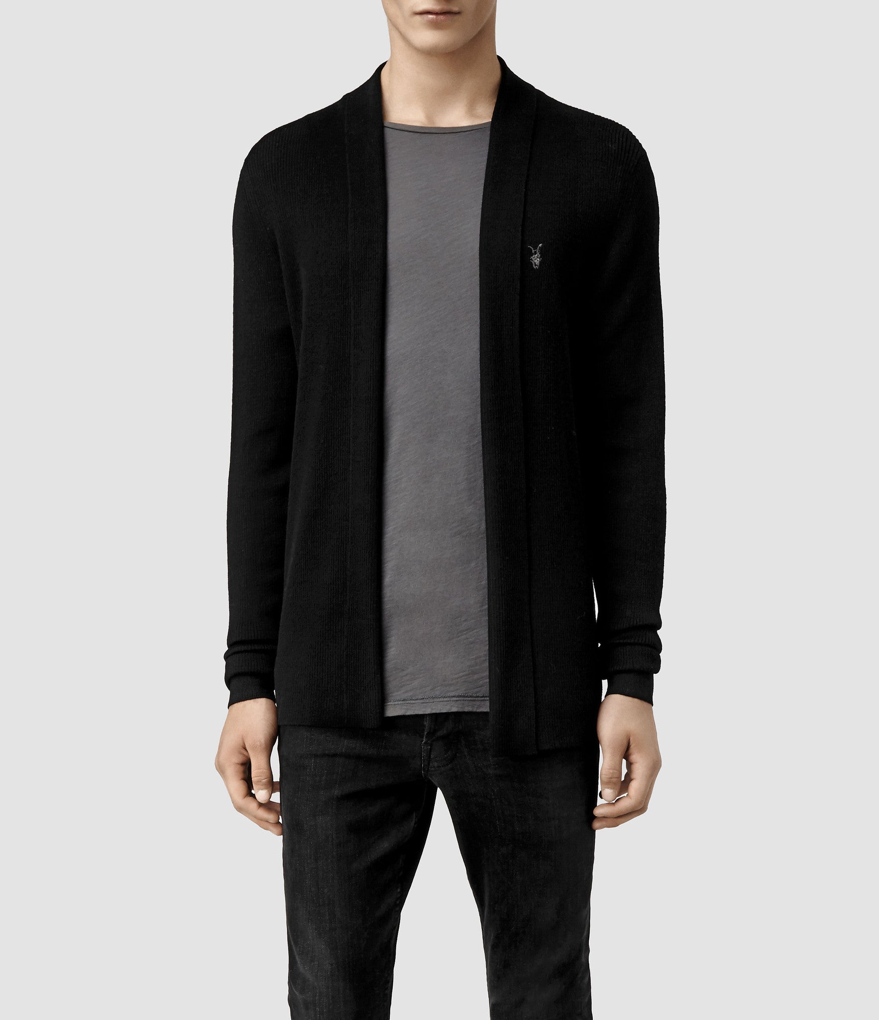 Image 3 of - Merino Open Cardigan