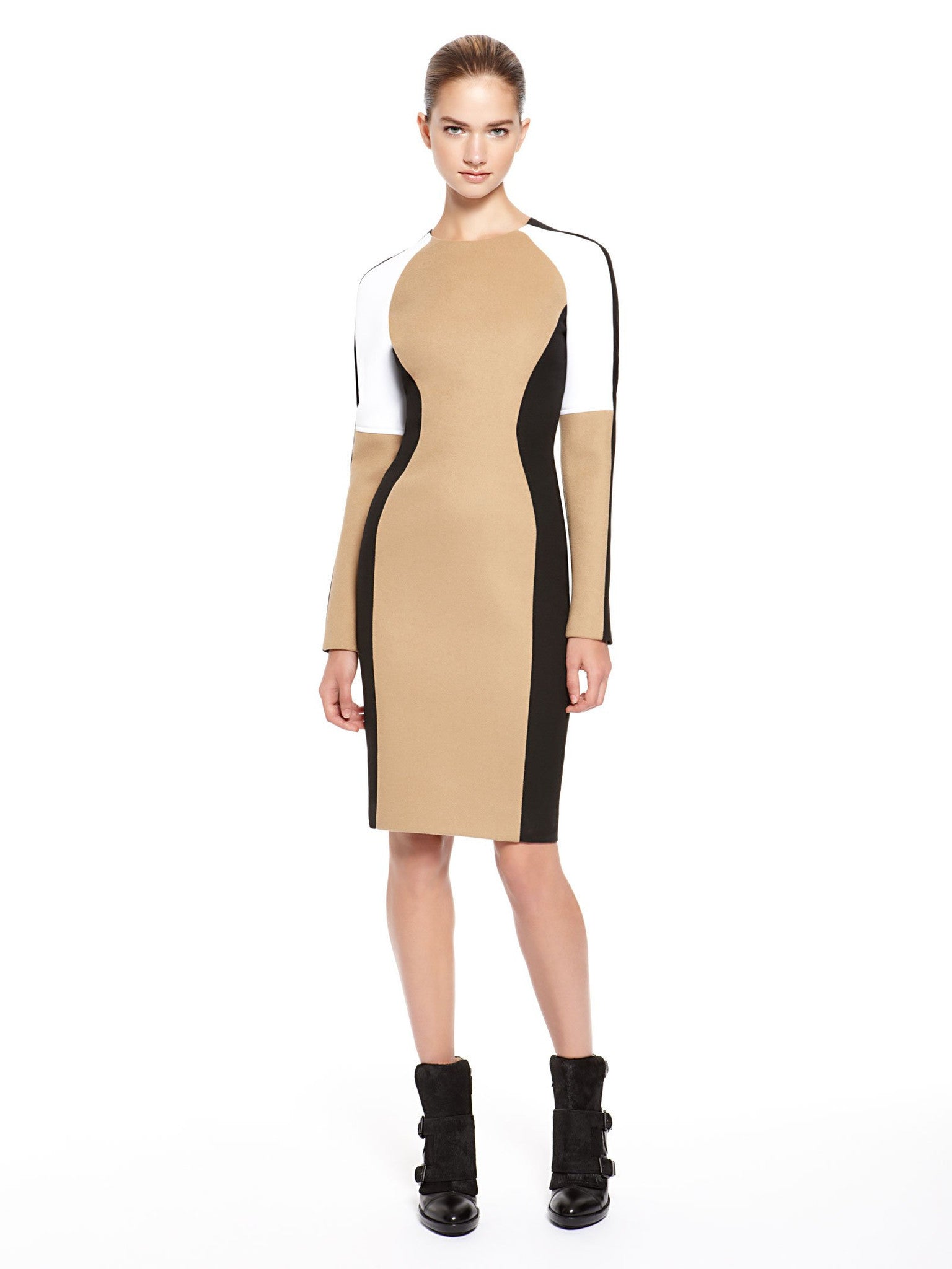 Image 1 of - RUNWAY COLOR BLOCKED DRESS
